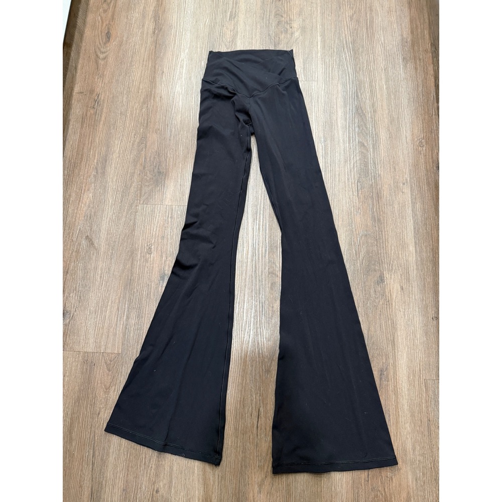 OFFLINE by Aerie Real Me Flare Leggings Black Crossover High Rise Long Small S